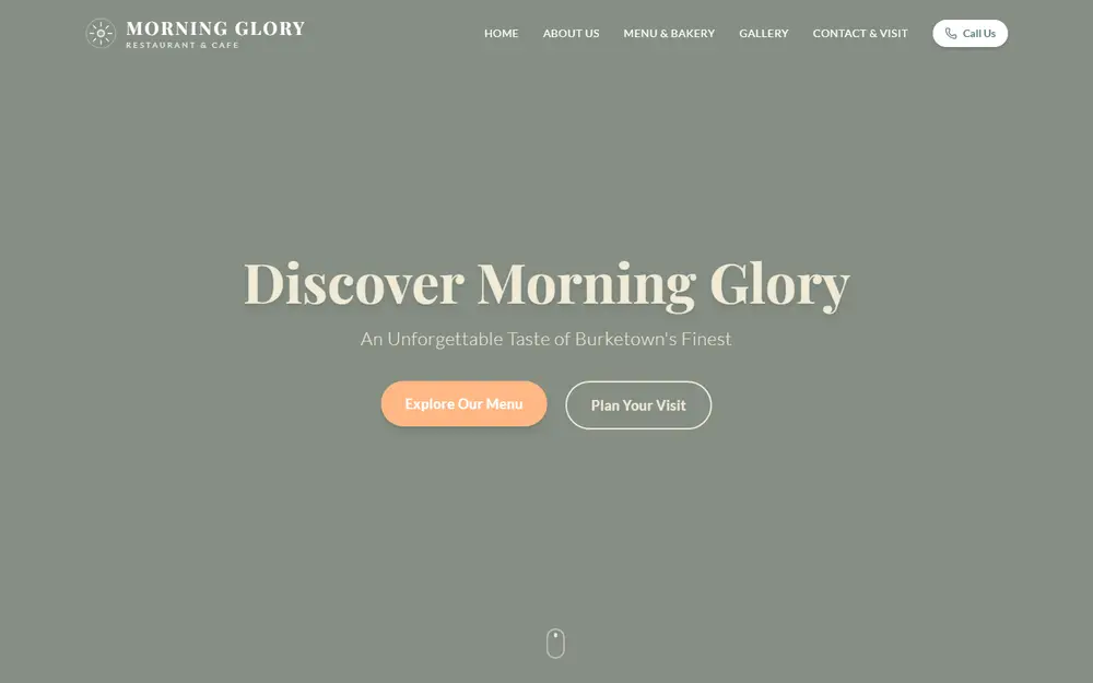 Morning Glory Restaurant — A restaurant with a local following, made findable to everyone searching for it.