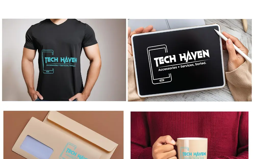Tech Haven — A brand identity that separates a premium cyber cafe from the budget shops.